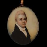 Y Henry Jacob Burch Jnr (1763-1834), a portrait miniature on ivory of a gentleman