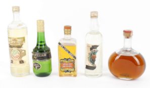 A Selection of European Spirits & Liqueurs from the Mid 20th Century