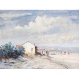 λ Edward Seago (British 1910-1974), The Beach at Torremolinos, Spain