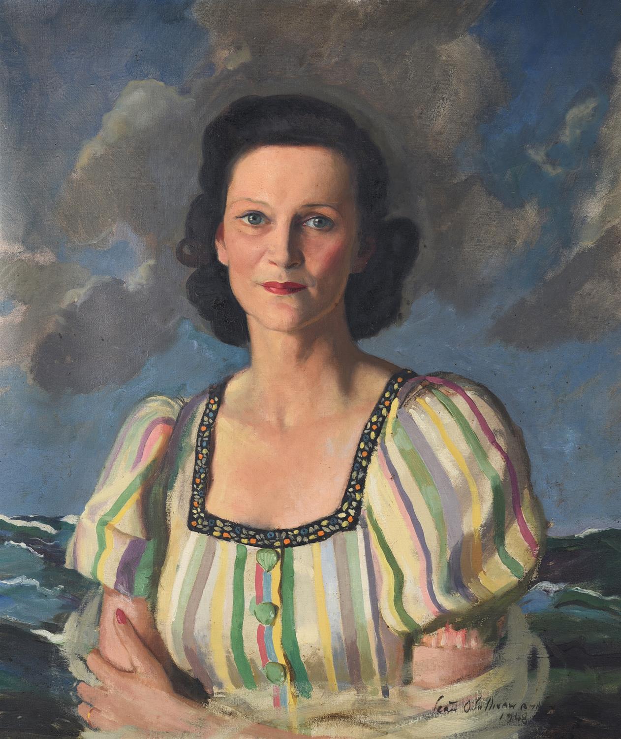 λ Sean O'Sullivan (Irish 1906-1965), Portrait of Daphne, Marchioness of Bath