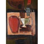 λ Ian Humphreys (British b. 1956), Still life with vase and coffee pot