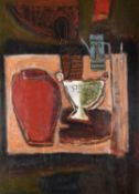 λ Ian Humphreys (British b. 1956), Still life with vase and coffee pot