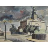 λ Elwin Hawthorne (British 1905-1954), St. Mary's Church, Wanstead