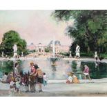 λ Jules René Hervé (French 1887-1981), Tuileries Garden, Paris