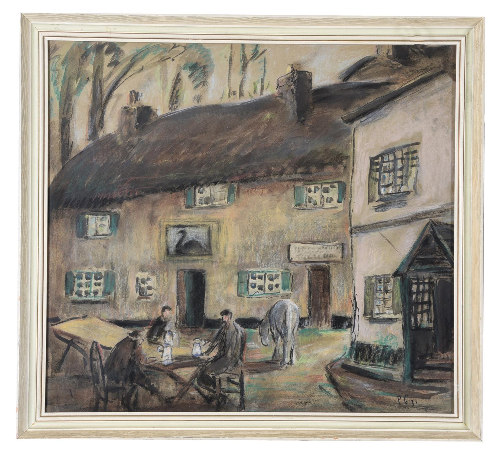 Henry William Phelan Gibb (British 1870-1948), Outside the Inn - Image 2 of 3