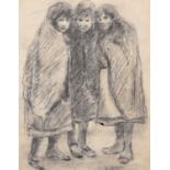 λ William Conor (Irish 1881-1968), Three huddled figures