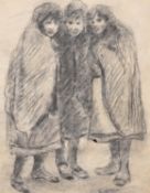 λ William Conor (Irish 1881-1968), Three huddled figures