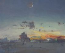 λ Fred Cuming (British b. 1930), Crescent Moon, Rye