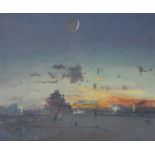 λ Fred Cuming (British b. 1930), Crescent Moon, Rye