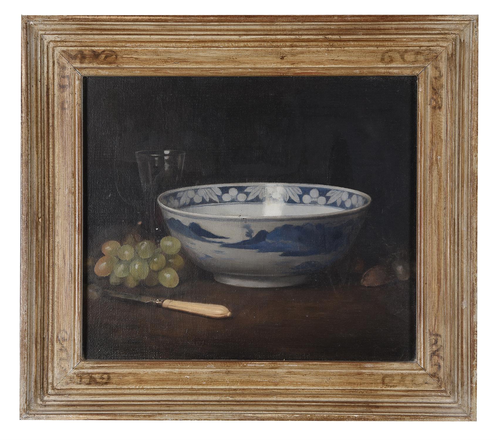 Ernest Leopold Sichel (British 1862-1941), Still life with Chinese bowl - Image 2 of 3
