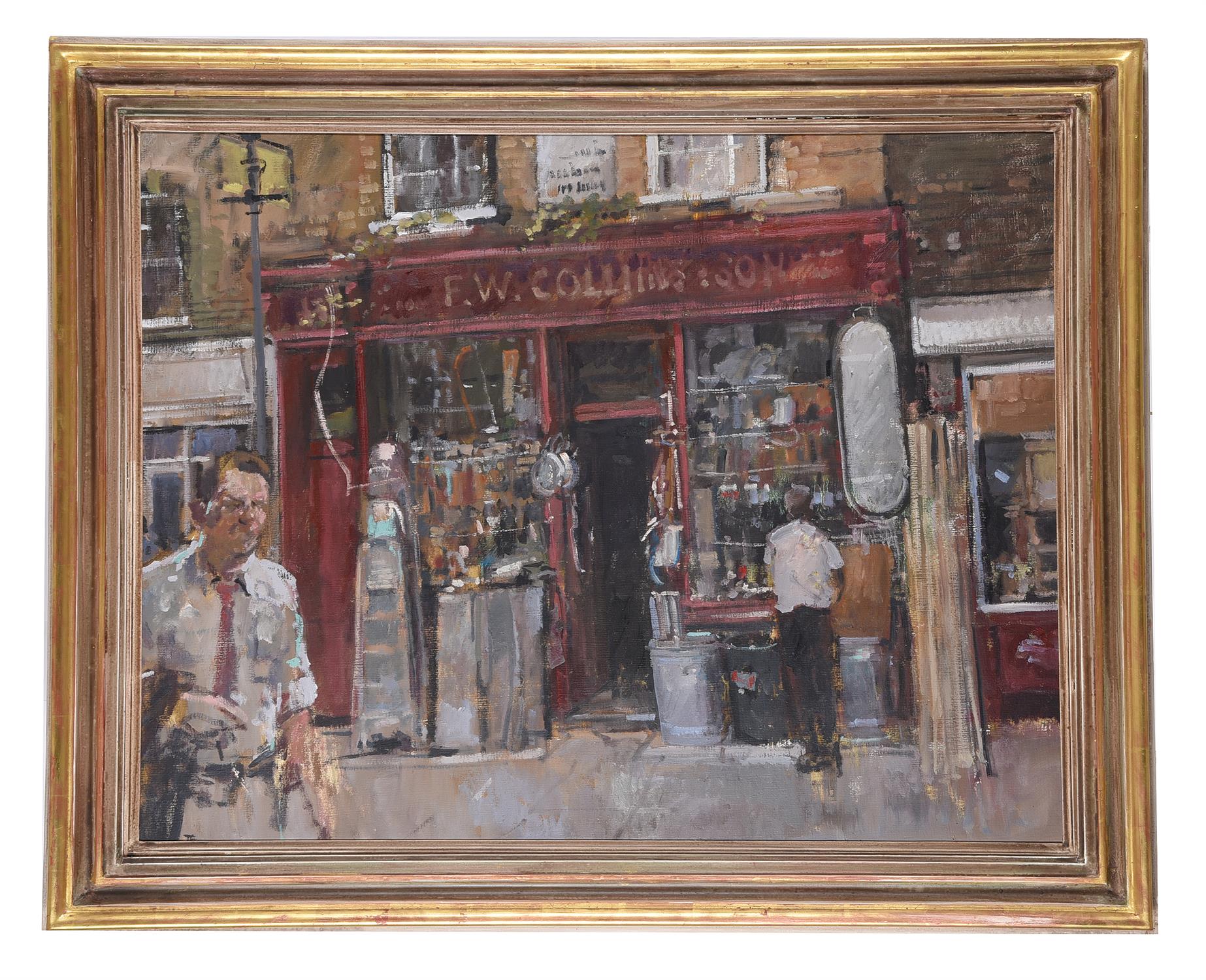 λ Tom Coates (British b. 1941), Outside the hardware store - Image 2 of 3