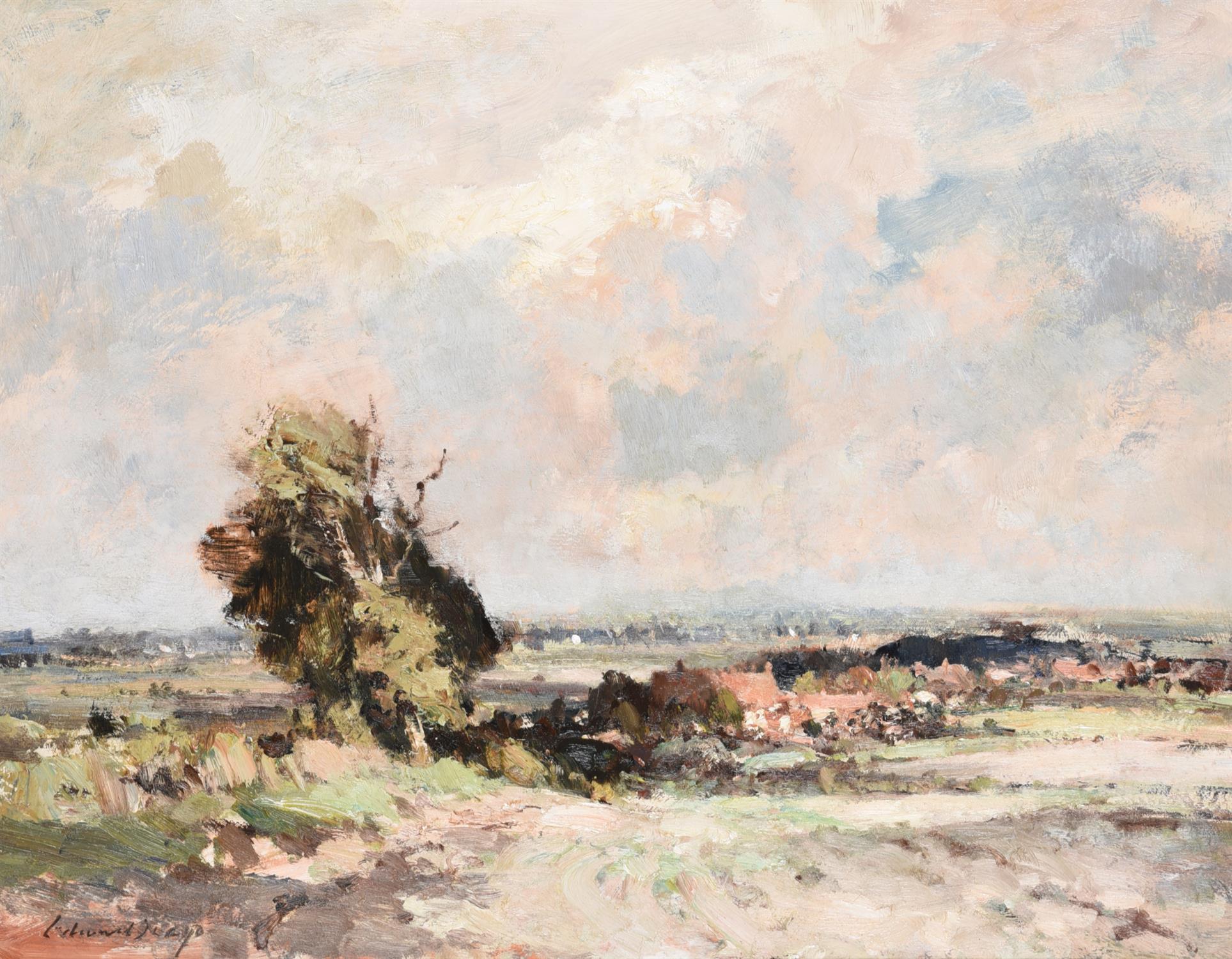 λ Edward Seago (British 1910-1974), Landscape near Martham, Norfolk