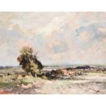 λ Edward Seago (British 1910-1974), Landscape near Martham, Norfolk