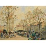 Paul Emile Lecomte (French 1877-1950), Scène de marché