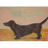 λ Graham Knuttel (Irish b.1954), Diesel, the artist's dog