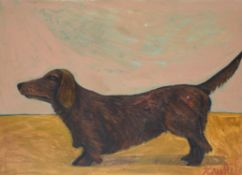 λ Graham Knuttel (Irish b.1954), Diesel, the artist's dog