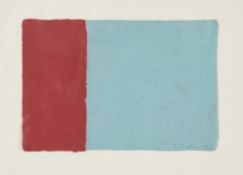 λ Frank Badur (German b. 1944), Untitled (Red & Blue)