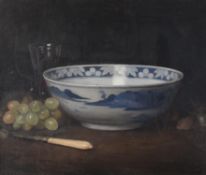 Ernest Leopold Sichel (British 1862-1941), Still life with Chinese bowl