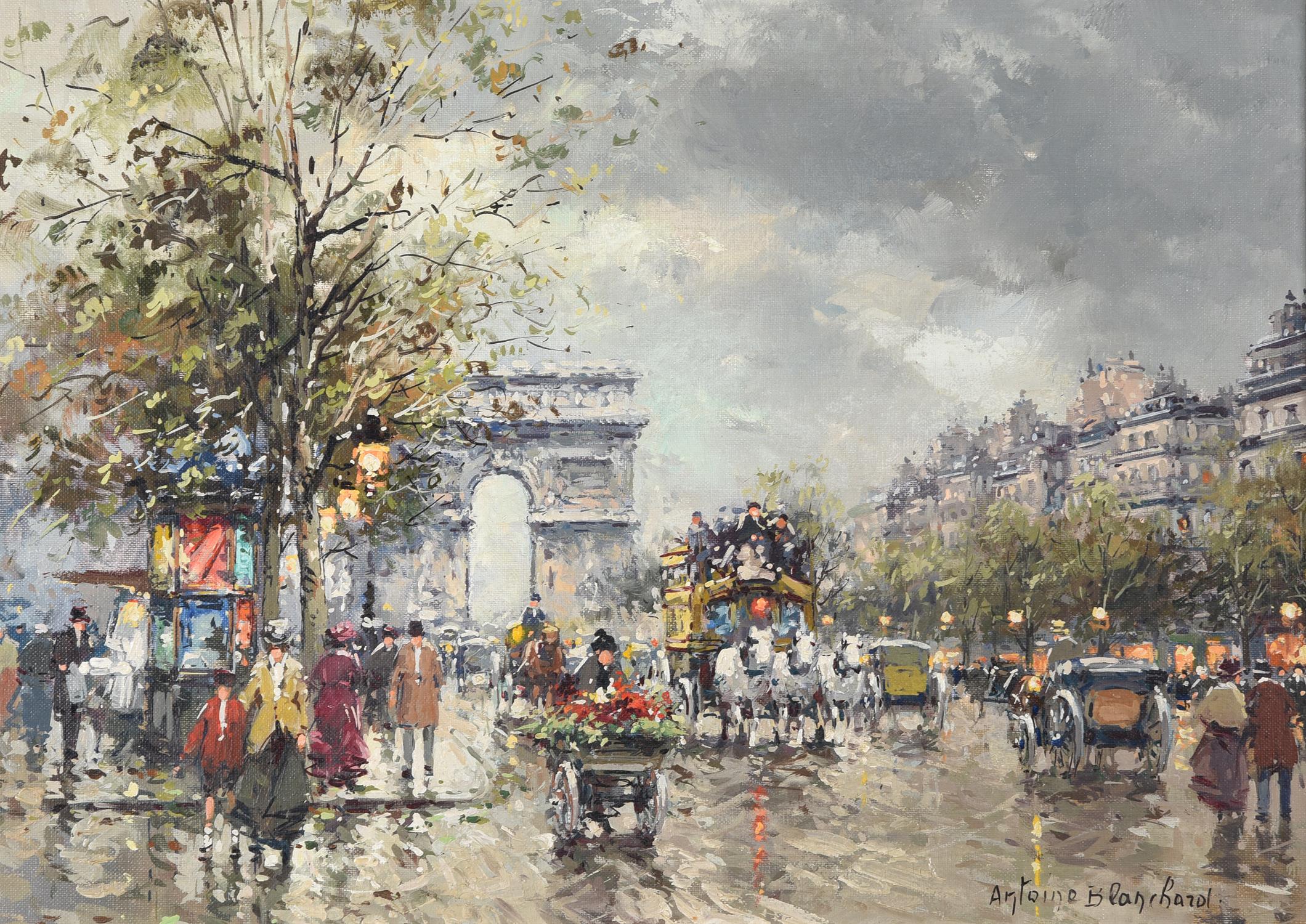 λ Antoine Blanchard (French 1910-1988), Arc de Triomphe, Champs Elysees, Paris