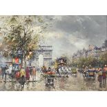 λ Antoine Blanchard (French 1910-1988), Arc de Triomphe, Champs Elysees, Paris