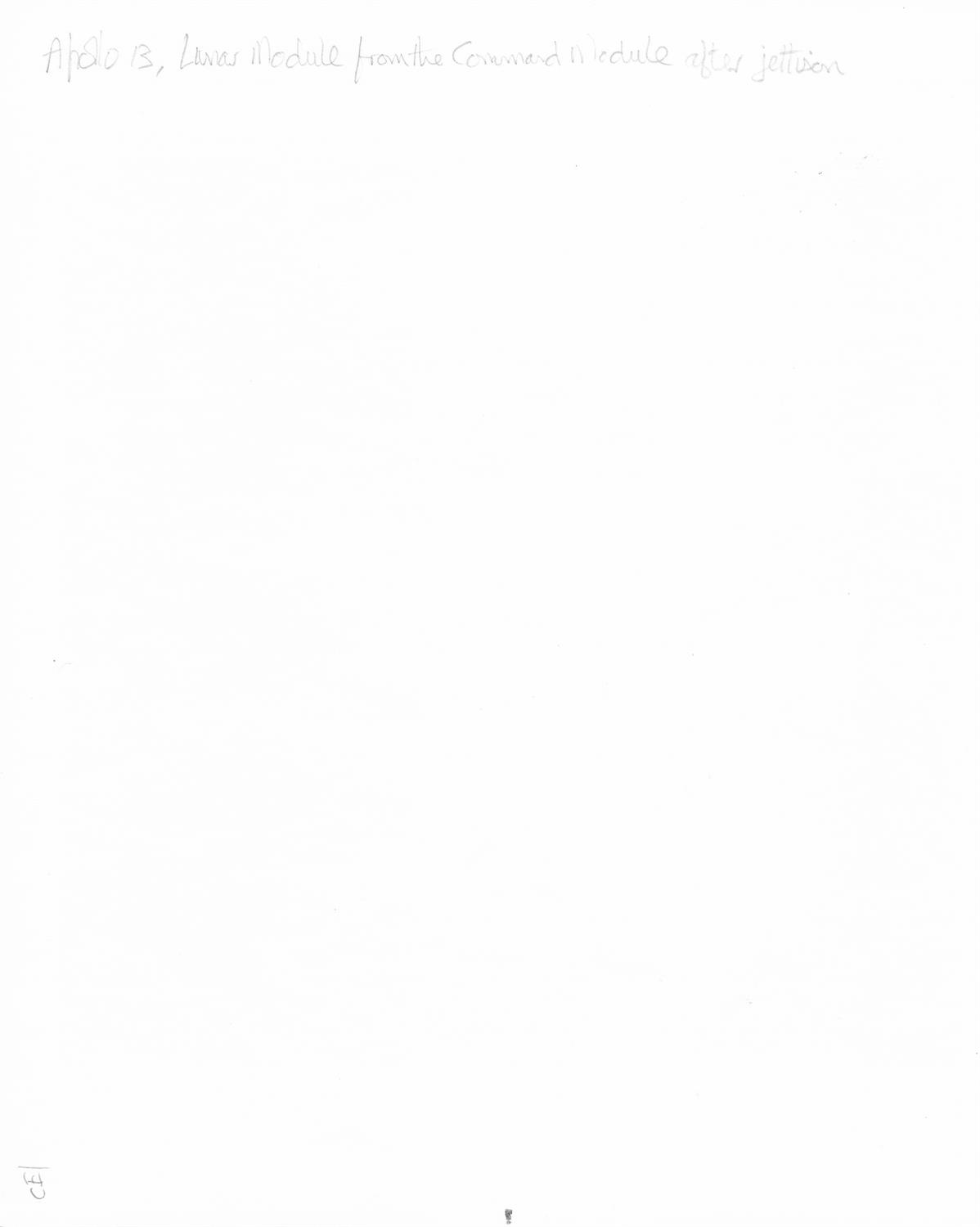 Views of the damaged spacecraft after the oxygen tank explosion [four views], Apollo 13, April 1970 - Image 9 of 9