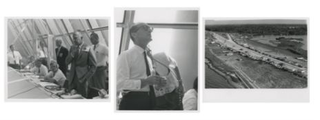 NASA officials, Vice-President Agnew and spectators watching the launch, Apollo 11, July 1969