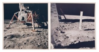 Diptych: Lunar Module 'Eagle' at the Traquility Base, Apollo 11, July 1969