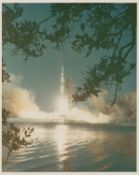 The launch of the second Saturn V rocket, Apollo 6, April 1968