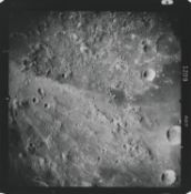 Fairchild metric camera photograph of craters Macrobius A, B and Franz, Apollo 17, December 1972