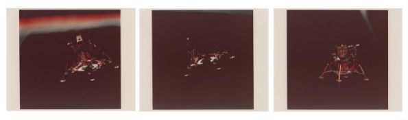 Triptych: Lunar Module 'Eagle' before the descent to the Moon, Apollo 11, July 1969