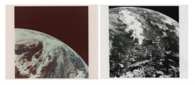 Two views of the Earth after translunar injection, Apollo 11, July 1969