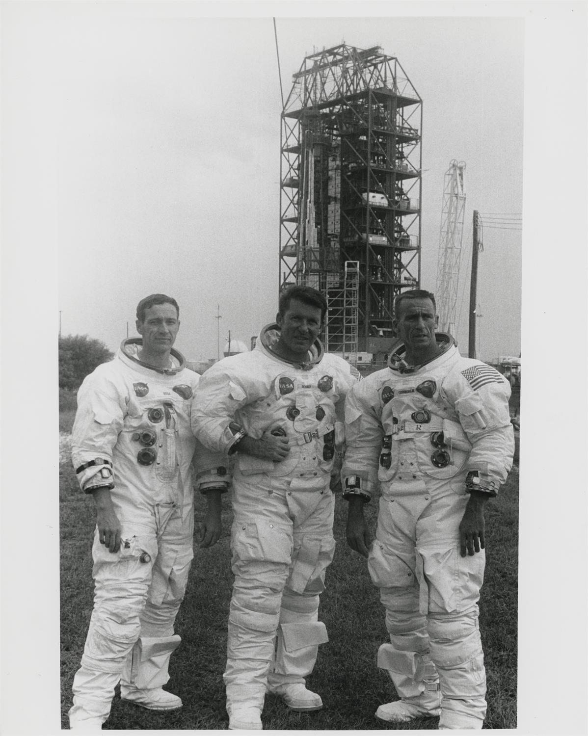 Portrait of the crew, pre-flight activities and the launch of Apollo 7, October 1968 - Image 3 of 10