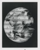 The first photograph of the near full Earth from the Moon's orbit, Lunar Orbiter 5, August 1967