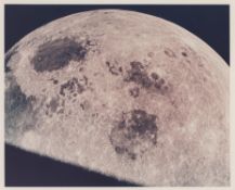 Receding Moon seen on the homebound journey, Apollo 8, December 1968