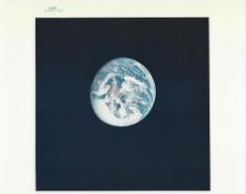 Near full Earth photographed during the journey to the Moon, Apollo 10, May 1969