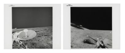 Views of the Hadley-Apennine landing site after touchdown, Apollo 15, July-August 1971, stand up EVA