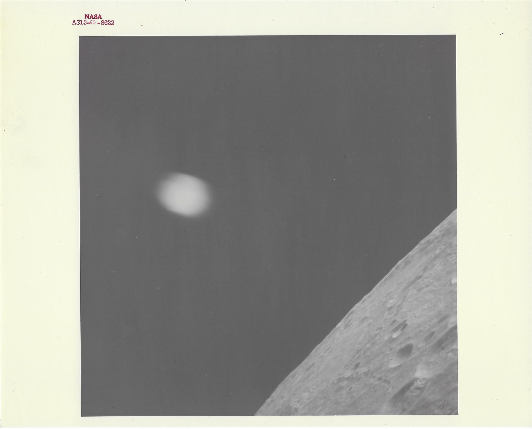 Five views of the far side of the Moon taken during the homeward journey, Apollo 13, April 1979 - Image 6 of 11