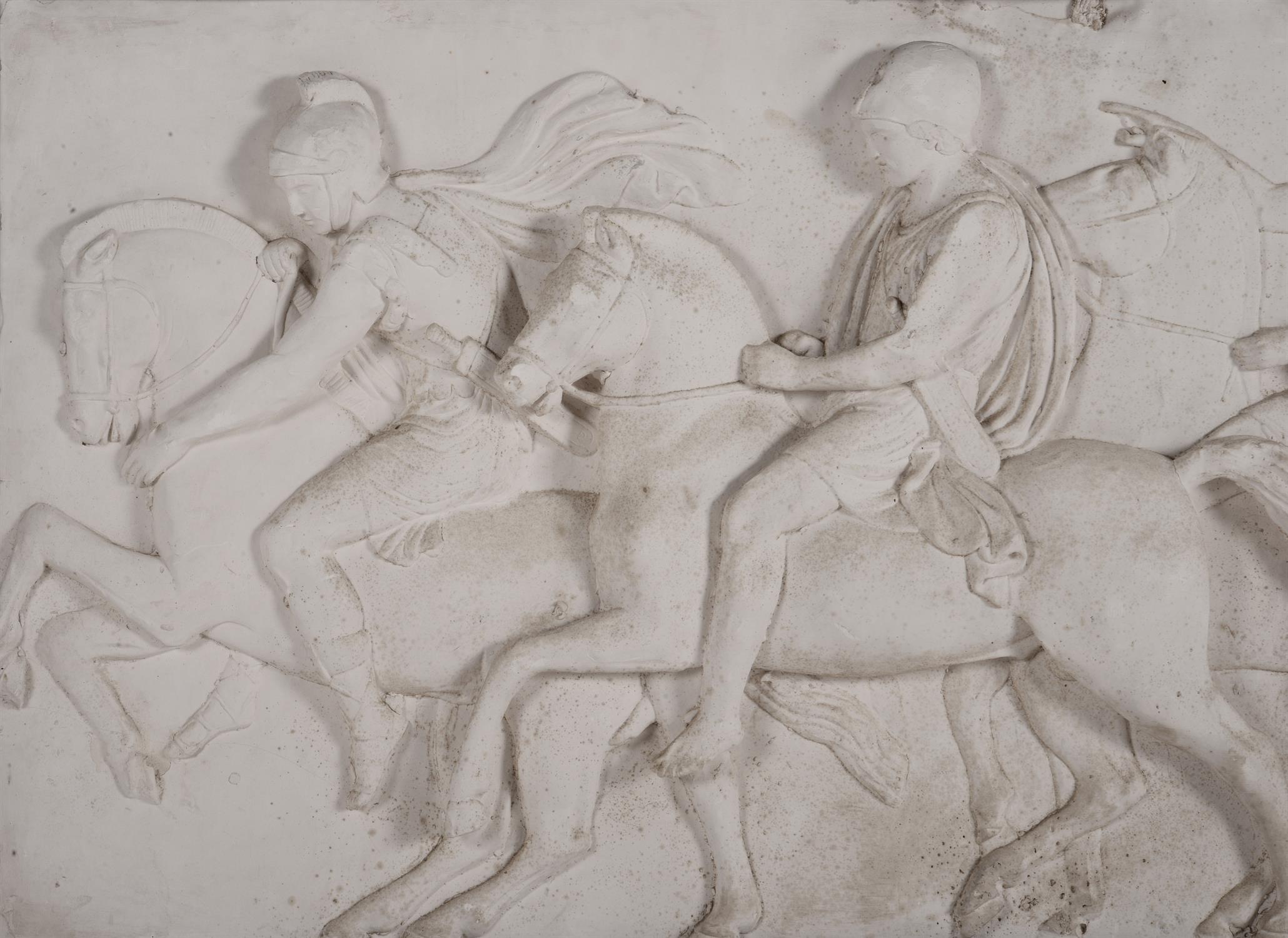 A pair of impressive plaster reliefs after Bertel Thorvaldsen (Danish - Image 4 of 5