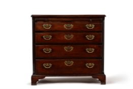 A George III mahogany bachelor's chest of drawers