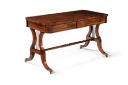 Y A Regency rosewood library table