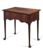 A George II walnut side table