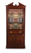 A pair of George III mahogany bookcases