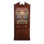 A pair of George III mahogany bookcases