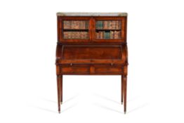 A Louis Philippe mahogany and gilt metal mounted cylinder bureau