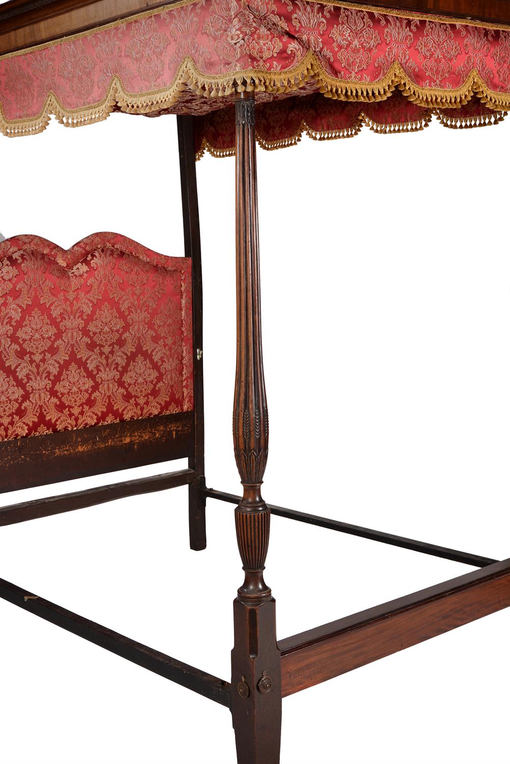 A mahogany four post bed, circa 1780 and later - Image 4 of 5