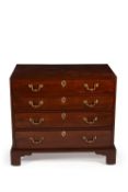 A George III mahogany chest of drawers