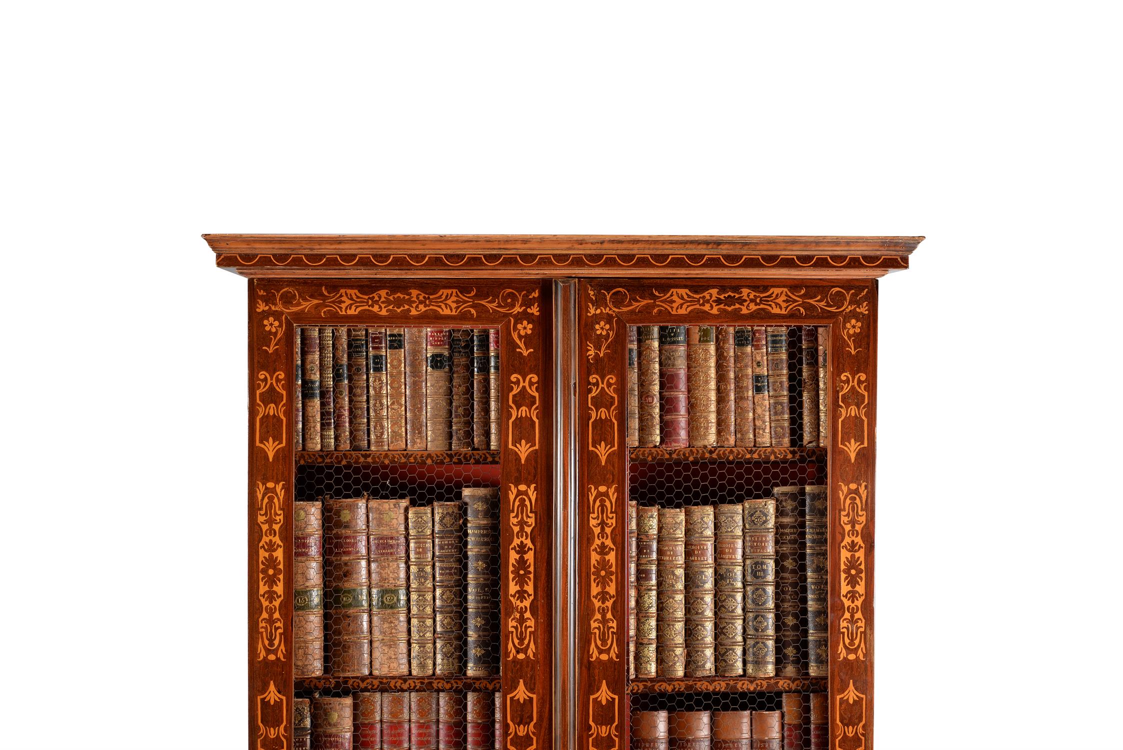 A pair of French marquetry bookcases, in Louis XVI style, late 18th century - Image 6 of 6