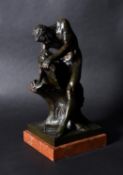 After Jacques Bousseau, a pair of patinated bronze models of Milo of Croton and Ulysses