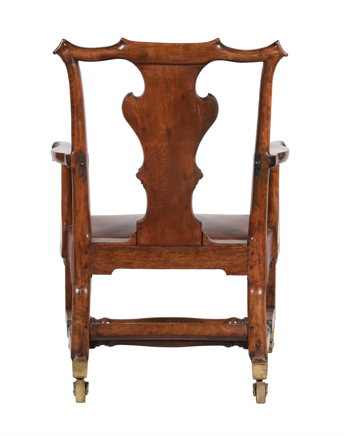A George II 'red walnut' open armchair, circa 1765 - Image 3 of 3