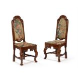 A pair of Queen Anne oak chairs